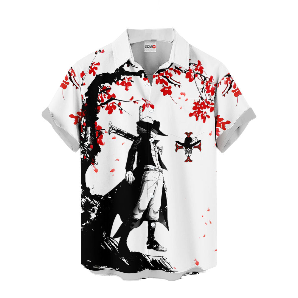 Dracule Mihawk Hawaiian Shirt - Cherry Blossom Style