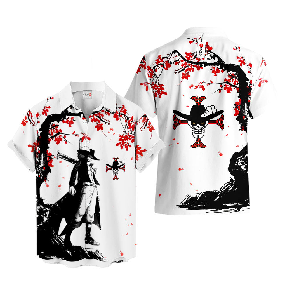 Dracule Mihawk Hawaiian Shirt - Cherry Blossom Style