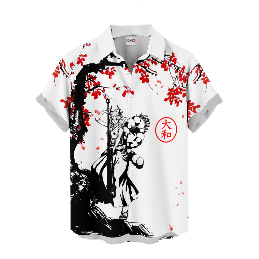 Yamato Hawaiian Shirt - Cherry Blossom Style