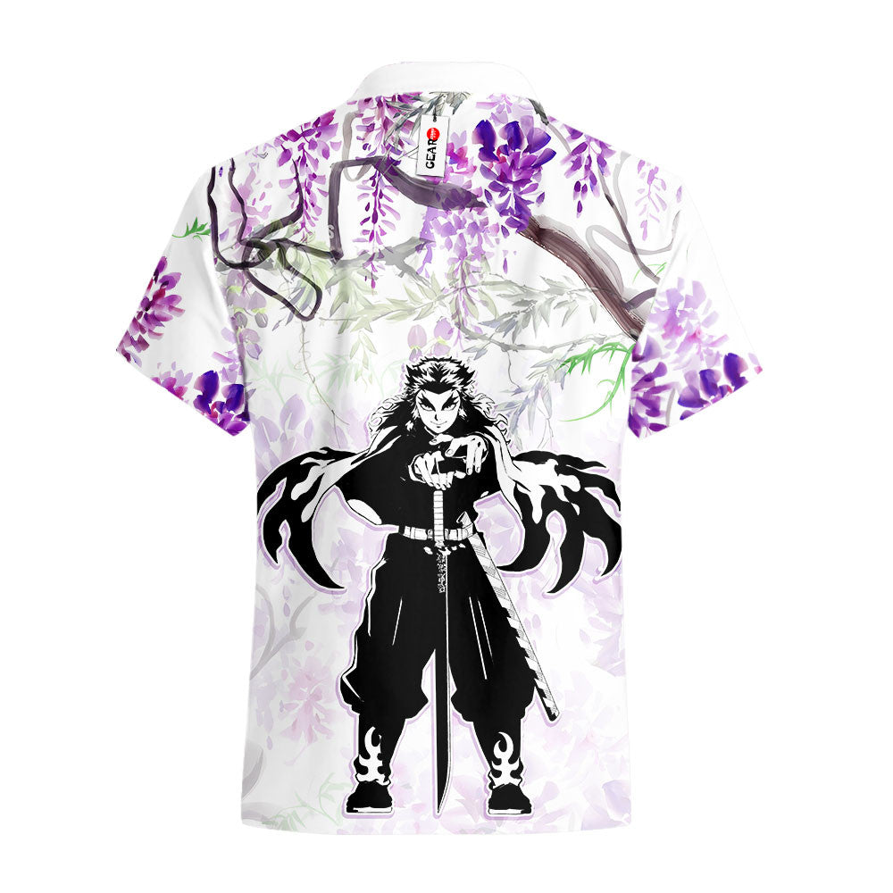 Kyojuro Rengoku Hawaiian Shirt - Wisteria Style