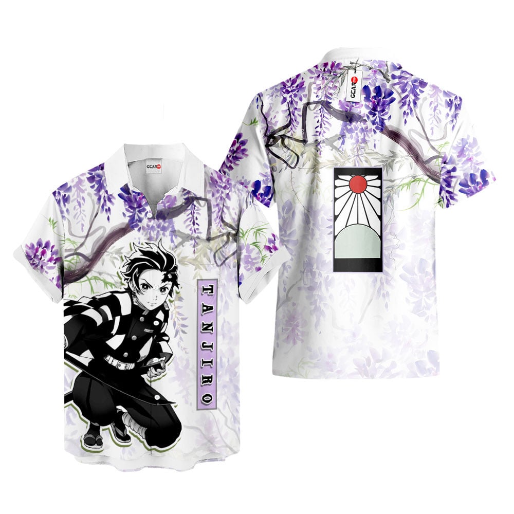 Tanjiro Hawaiian Shirt - Wisteria Style