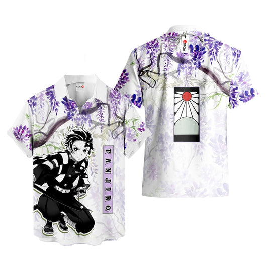 Tanjiro Hawaiian Shirt - Wisteria Style
