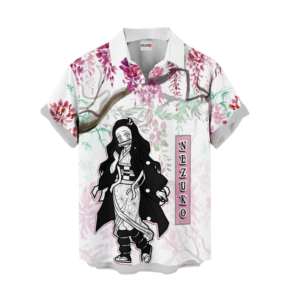 Nezuko Hawaiian Shirt - Wisteria Style