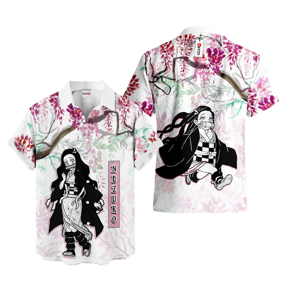 Nezuko Hawaiian Shirt - Wisteria Style