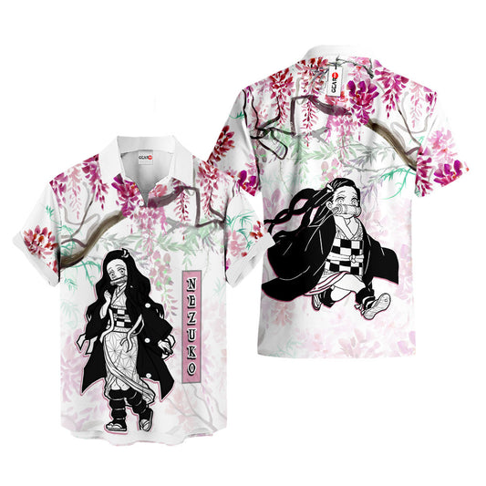 Nezuko Hawaiian Shirt - Wisteria Style