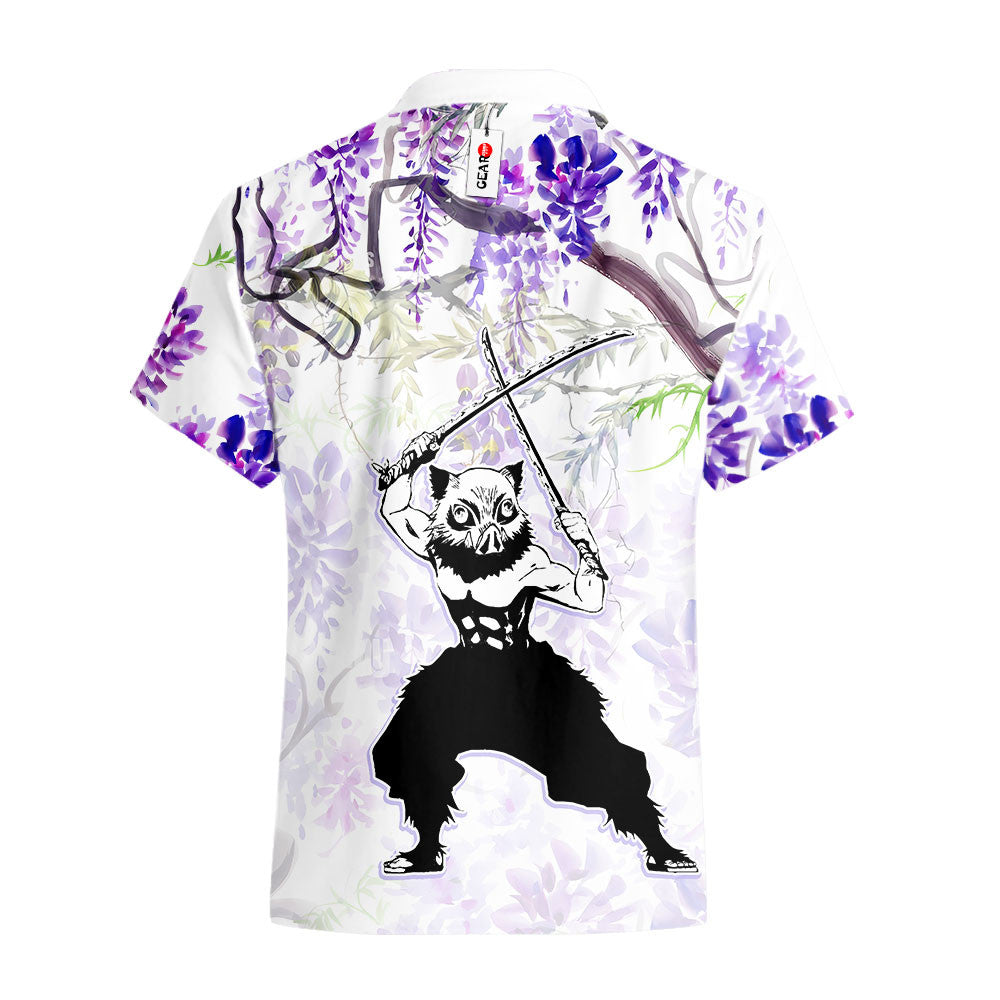 Inosuke Hawaiian Shirt - Wisteria Style