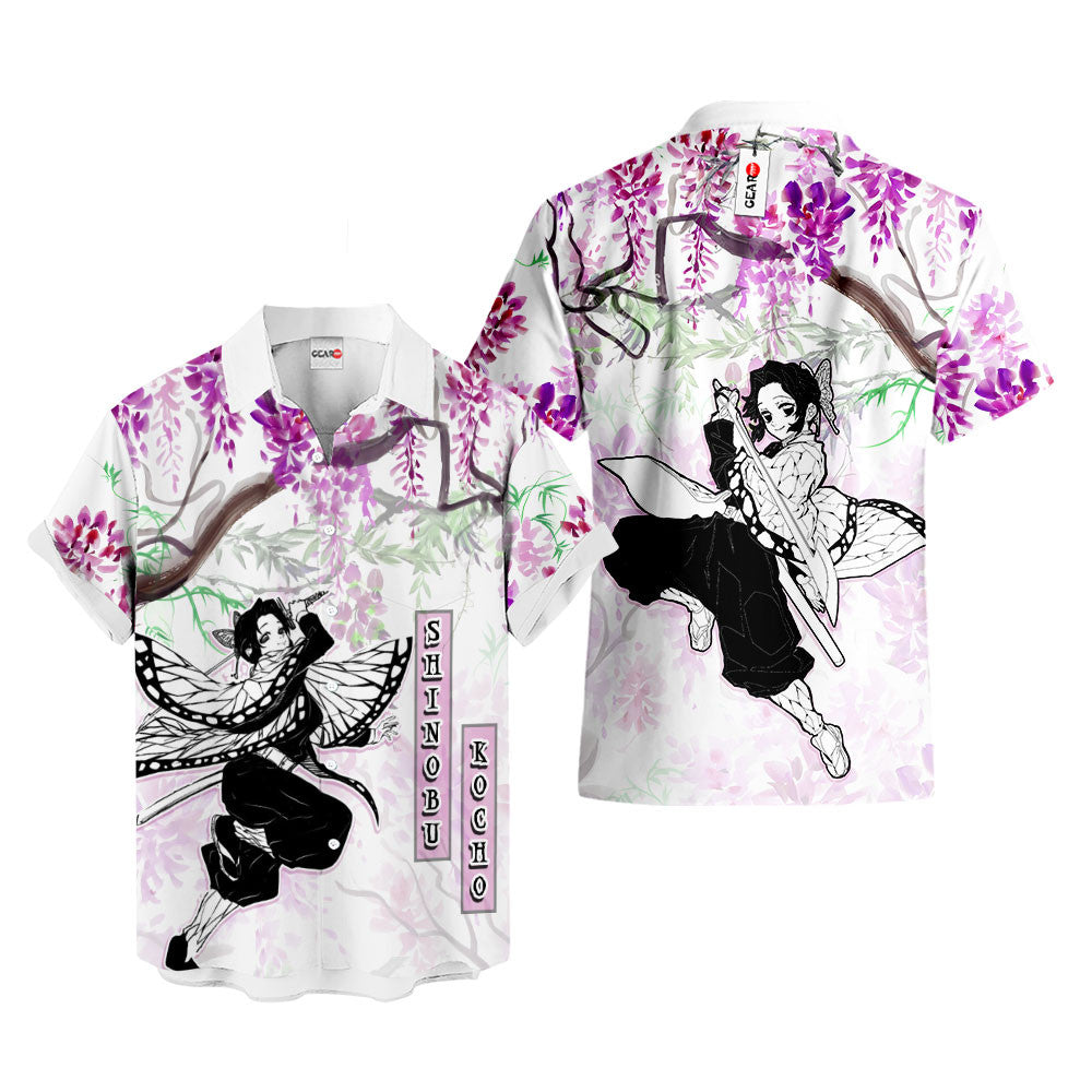 Shinobu Kocho Hawaiian Shirt - Wisteria Style