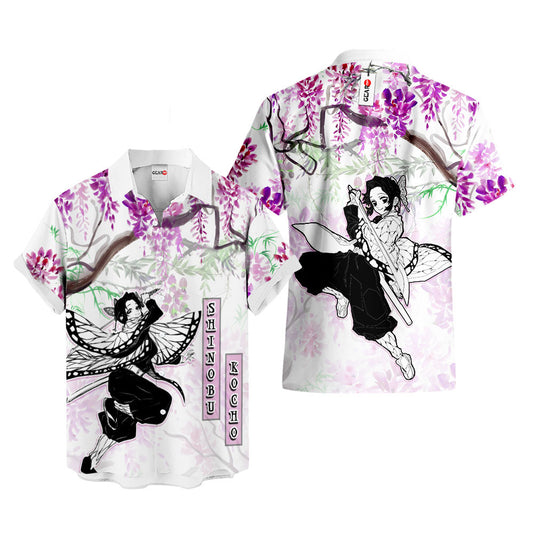 Shinobu Kocho Hawaiian Shirt - Wisteria Style