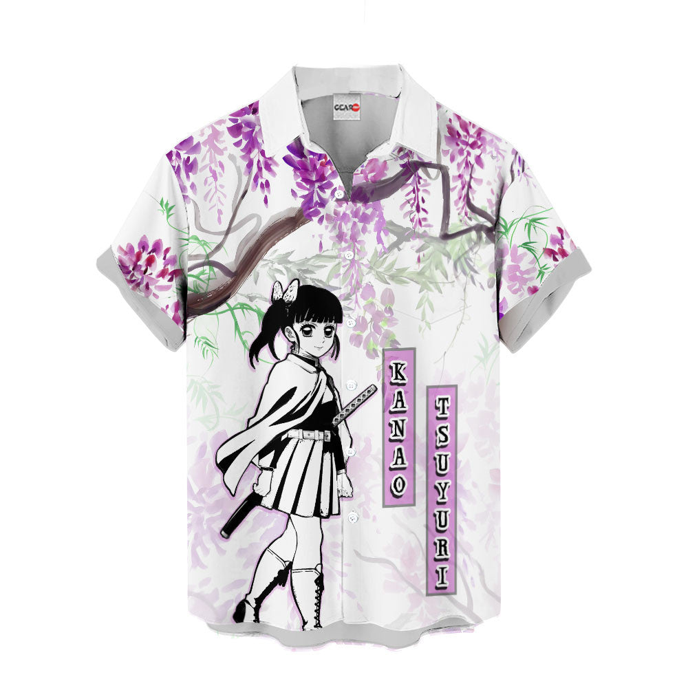 Kanao Tsuyuri Hawaiian Shirt - Wisteria Style