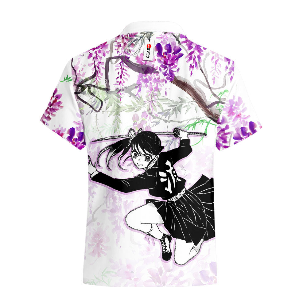 Kanao Tsuyuri Hawaiian Shirt - Wisteria Style
