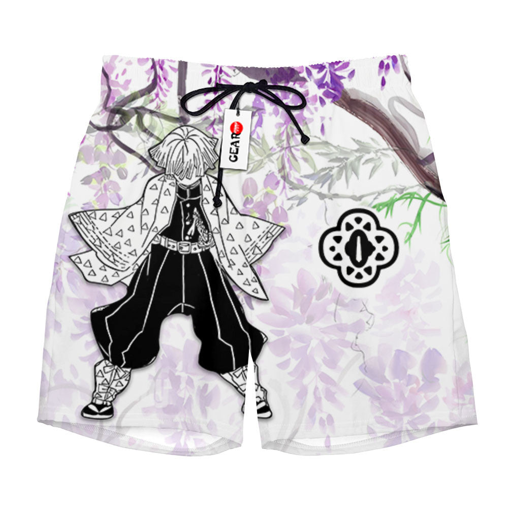 Zenitsu Beach Shorts - Wisteria Style