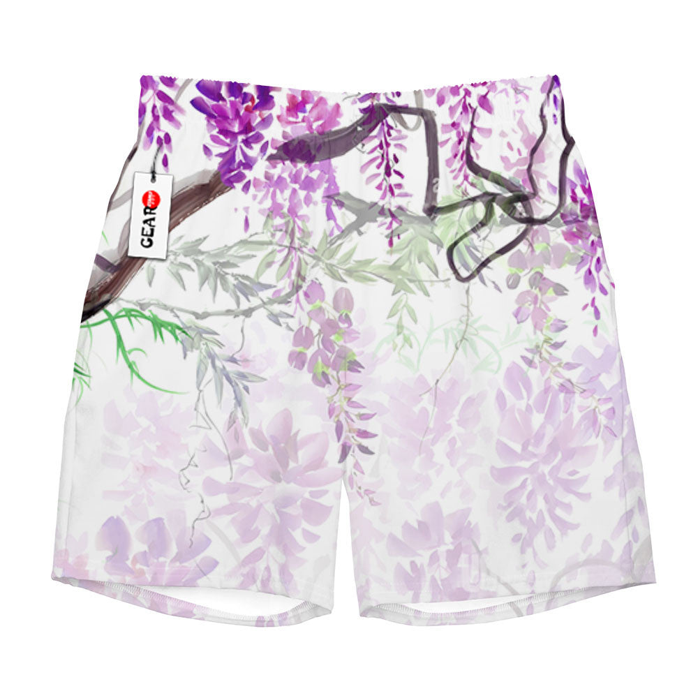 Shinobu Kocho Beach Shorts - Wisteria Style