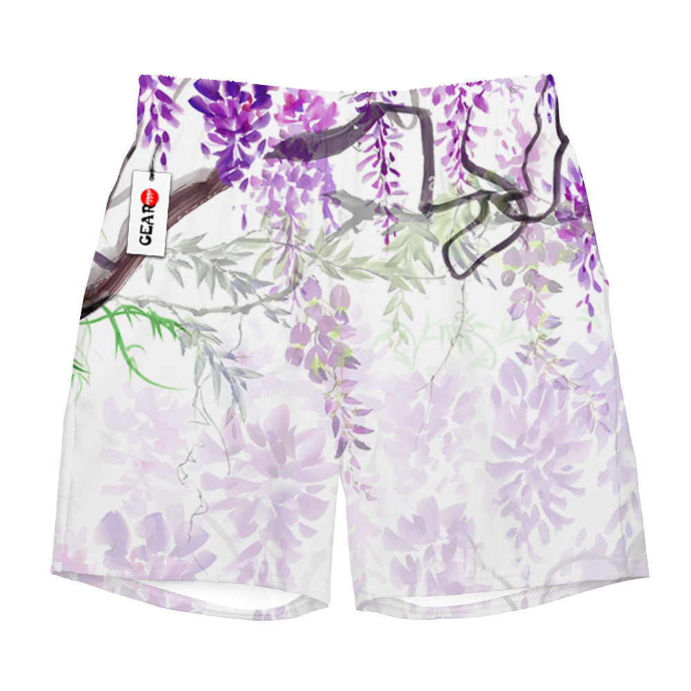 Giyu Tomioka Beach Shorts - Wisteria Style