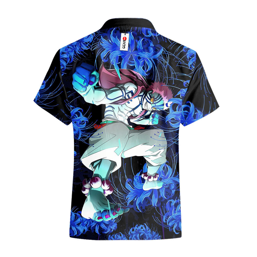 Akaza Hawaiian Shirt - Blue Spider Lily