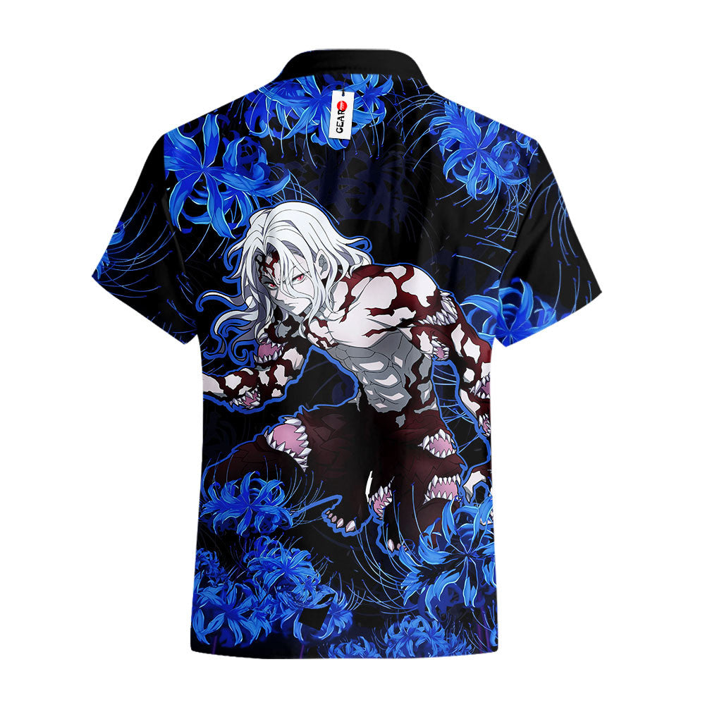 Muzan Kibutsuji Hawaiian Shirt - Blue Spider Lily