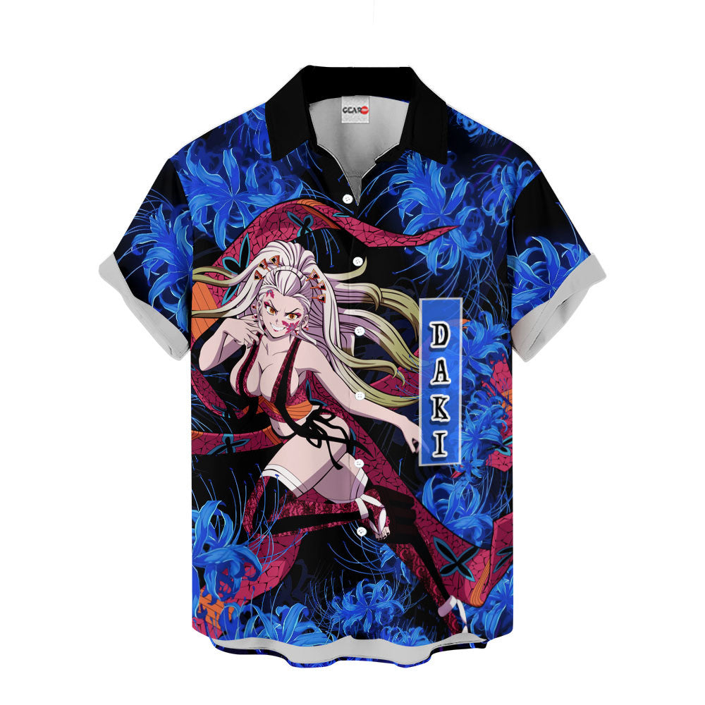 Daki Hawaiian Shirt - Blue Spider Lily