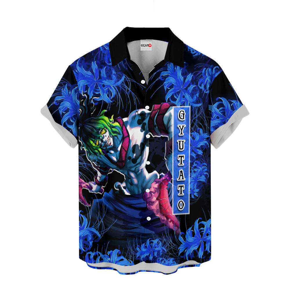 Gyutato Hawaiian Shirt - Blue Spider Lily