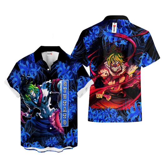 Gyutato Hawaiian Shirt - Blue Spider Lily