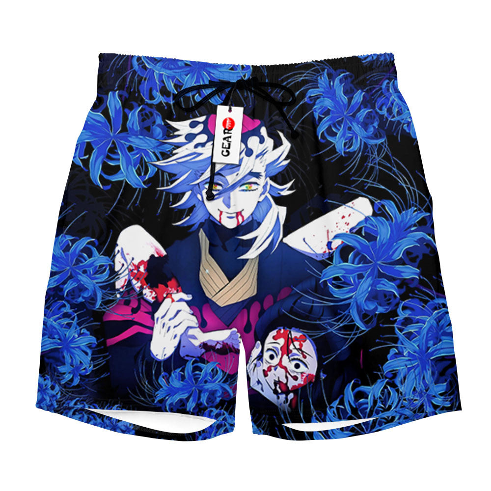 Douma Beach Shorts - Blue Spider Lily