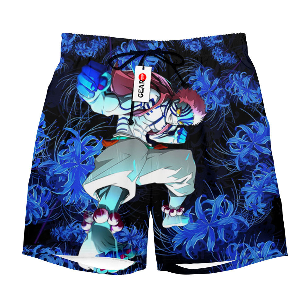 Akaza Beach Shorts - Blue Spider Lily