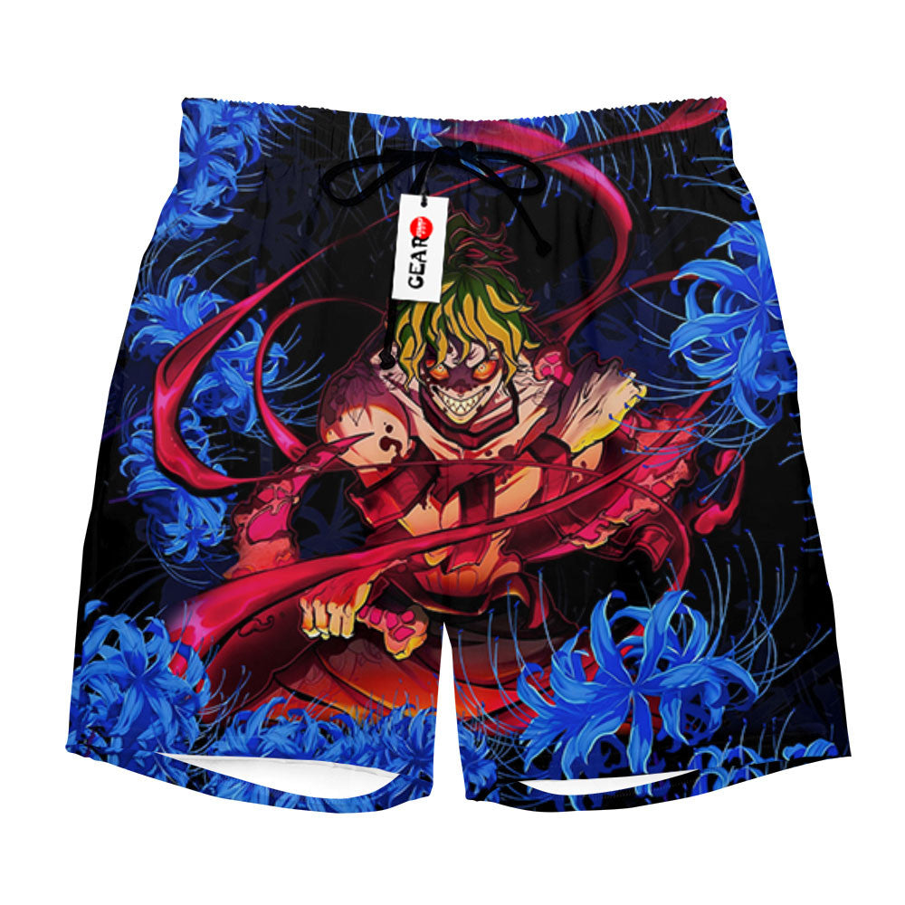 Gyutato Beach Shorts - Blue Spider Lily