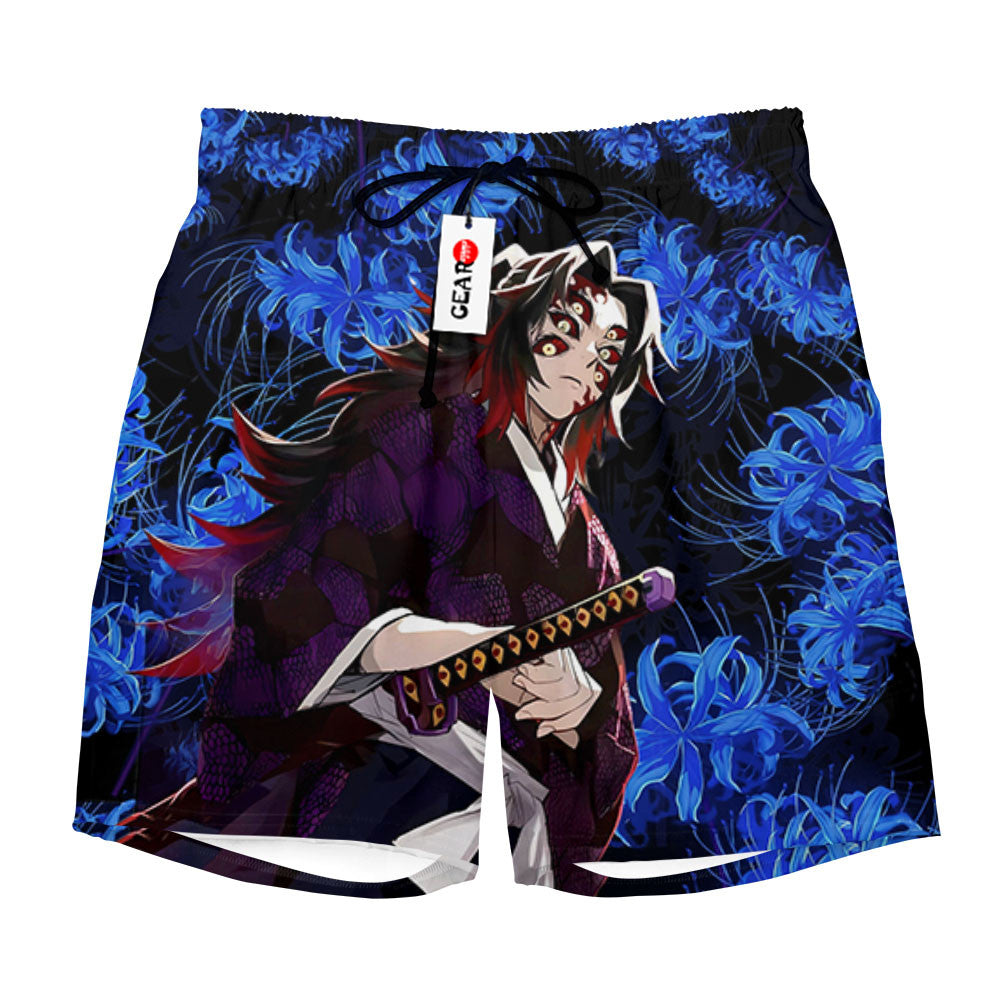 Kokushibo Beach Shorts - Blue Spider Lily