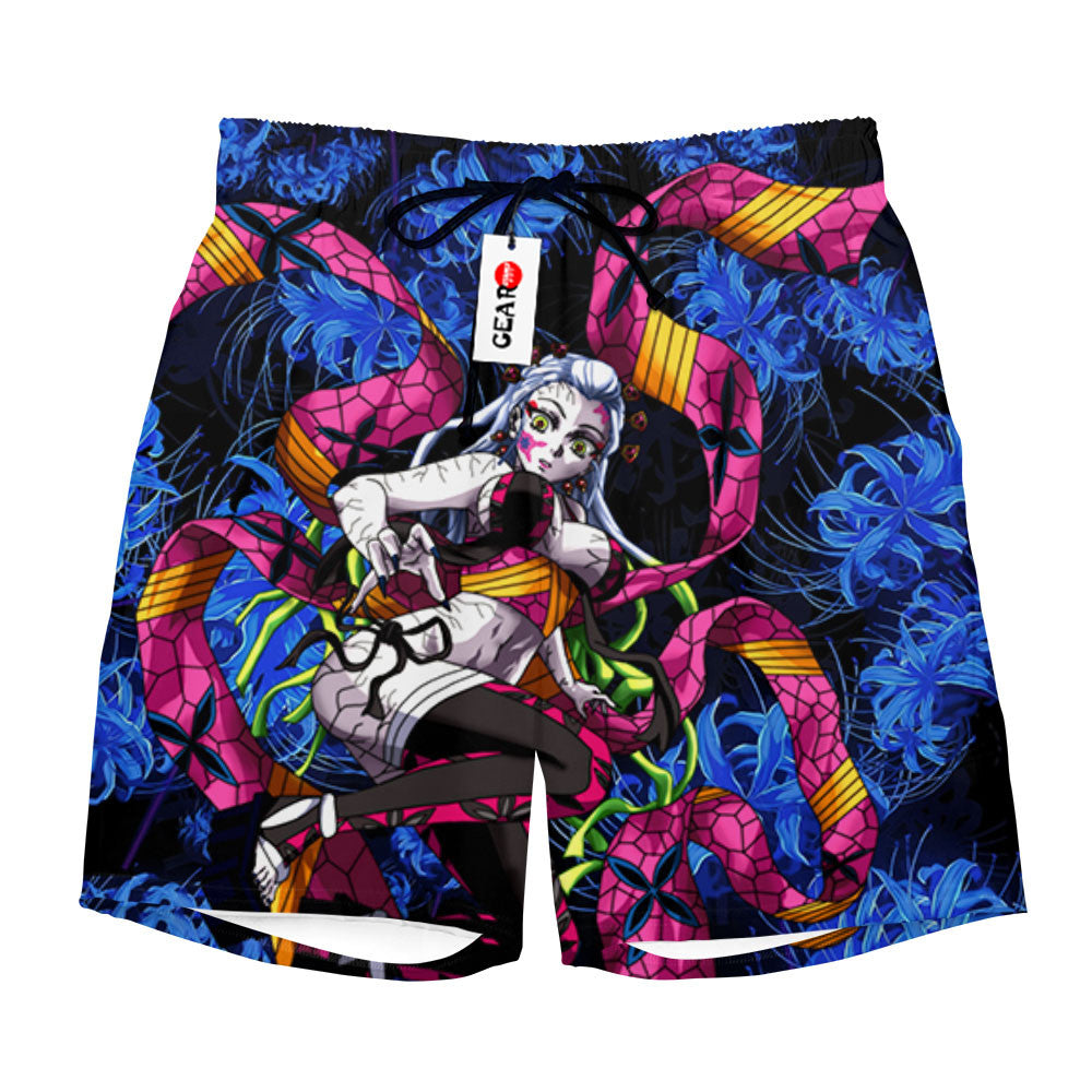 Daki Beach Shorts - Blue Spider Lily