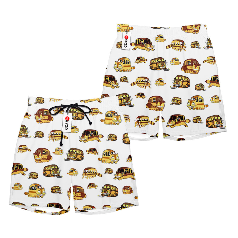 Catbus Beach Shorts - Fan Drop