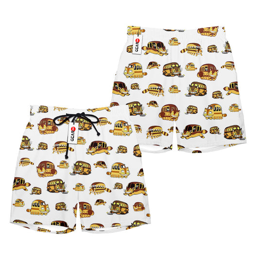 Catbus Beach Shorts - Fan Drop