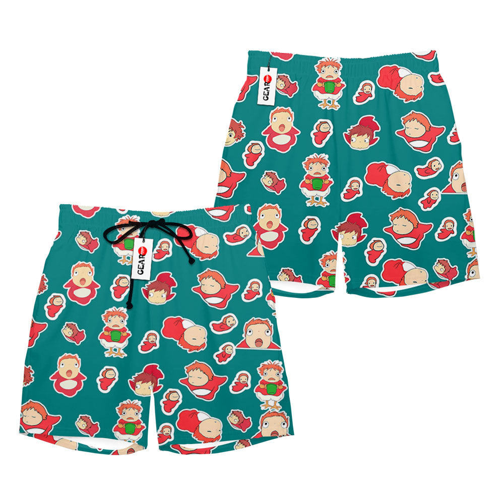 Ponyo Beach Shorts - Fan Drop