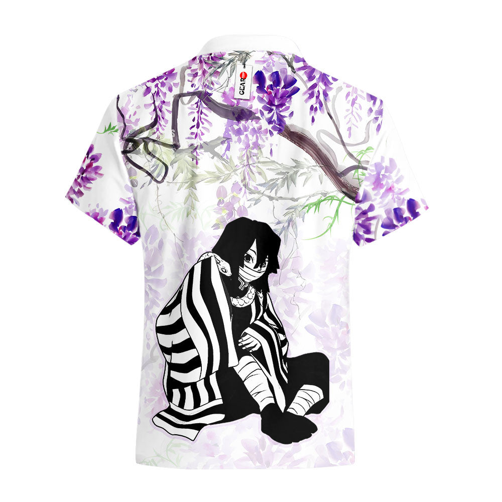Obanai Iguro Hawaiian Shirt - Wisteria Style