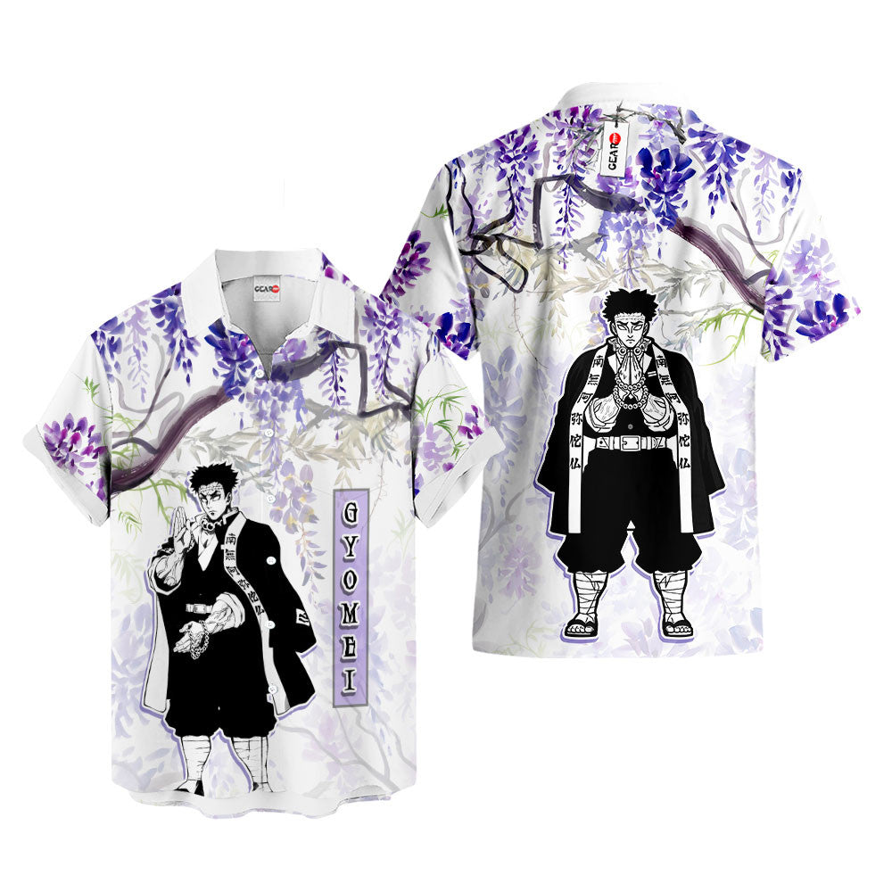 Gyomei Himejima Hawaiian Shirt - Wisteria Style