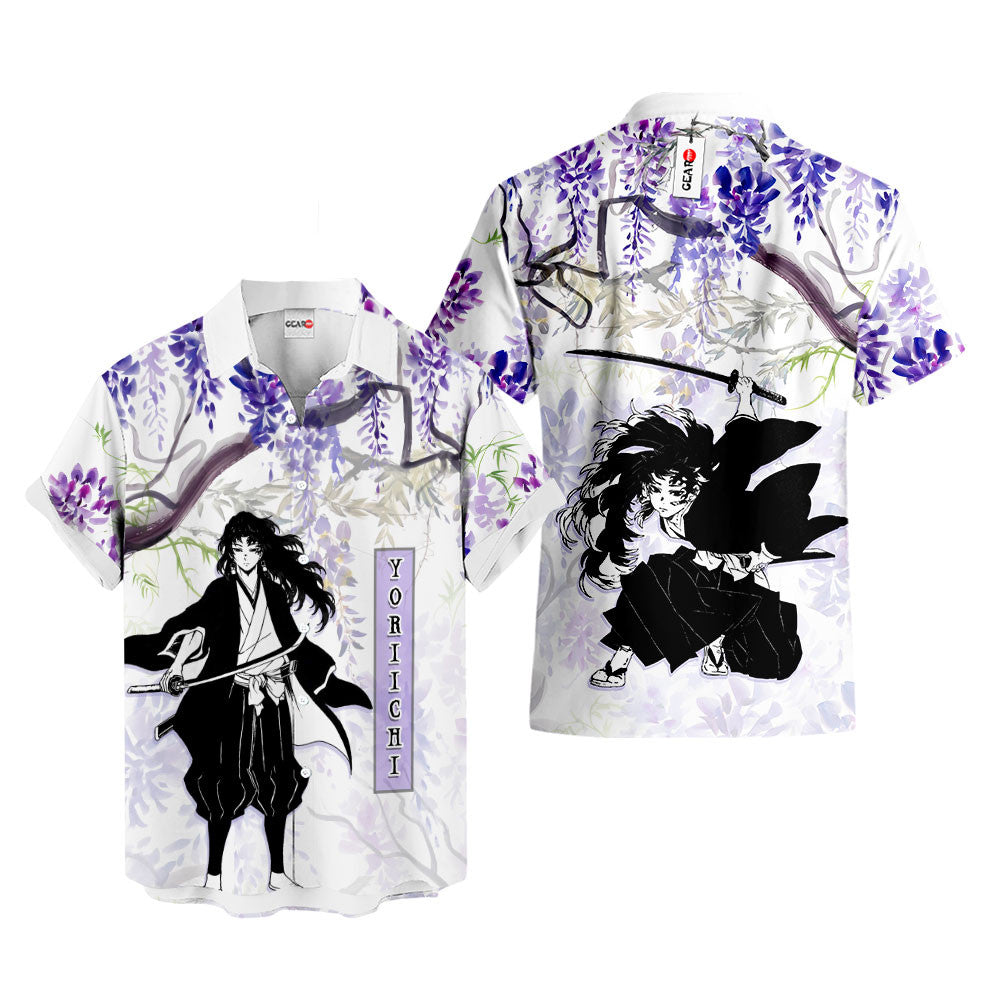 Yoriichi Tsugikuni Hawaiian Shirt - Wisteria Style