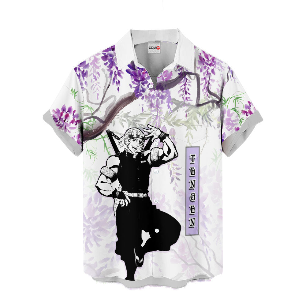 Tengen Uzui Hawaiian Shirt - Wisteria Style
