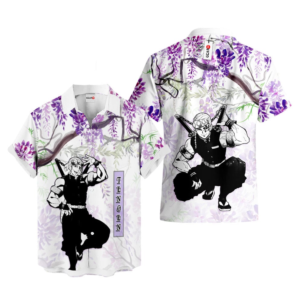 Tengen Uzui Hawaiian Shirt - Wisteria Style
