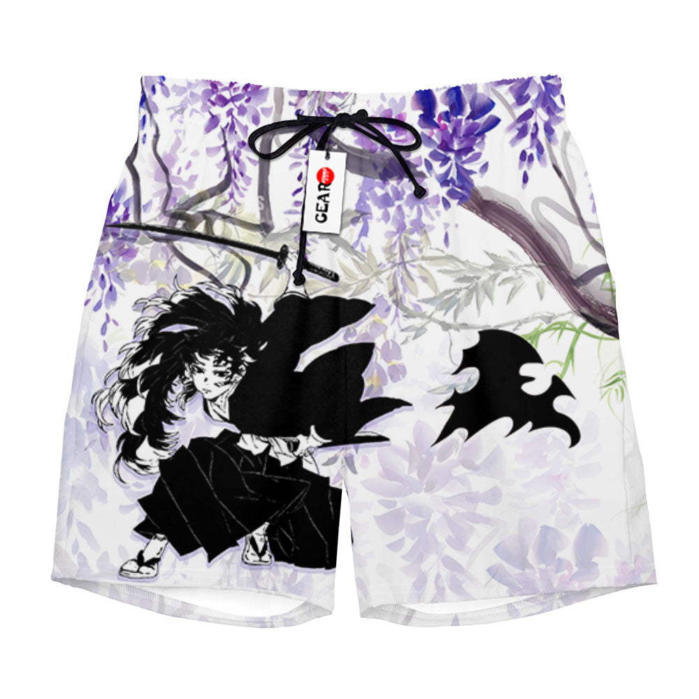 Yoriichi Tsugikuni Beach Shorts - Wisteria Style