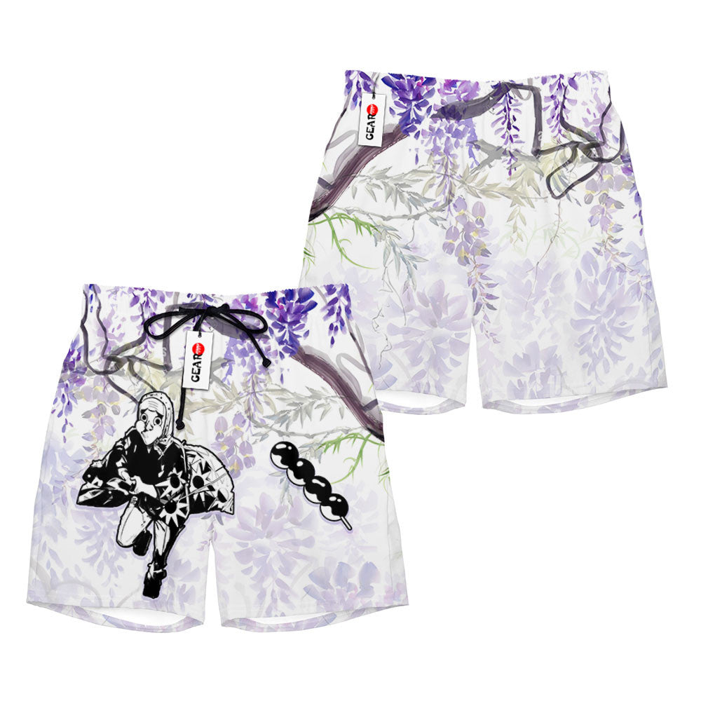 Hotaru Haganezuka Beach Shorts - Wisteria Style