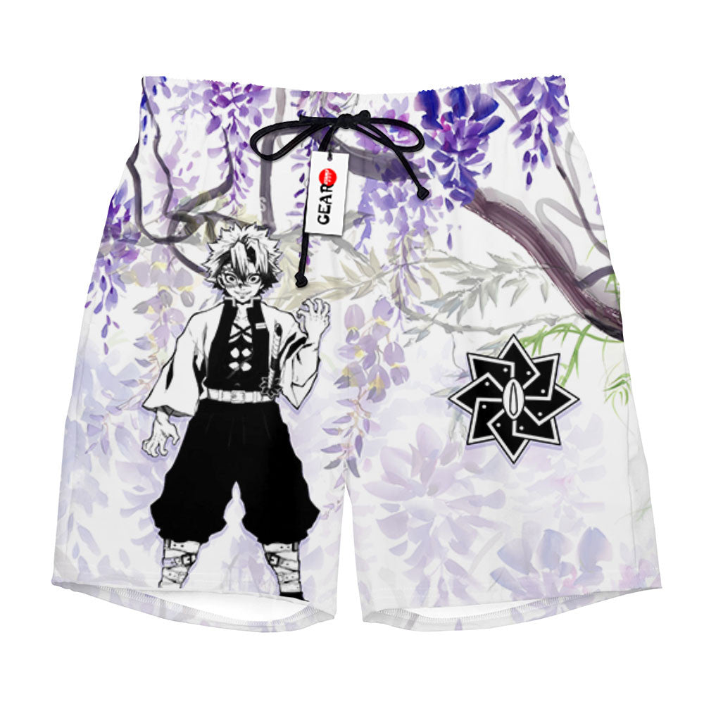 Sanemi Beach Shorts - Wisteria Style