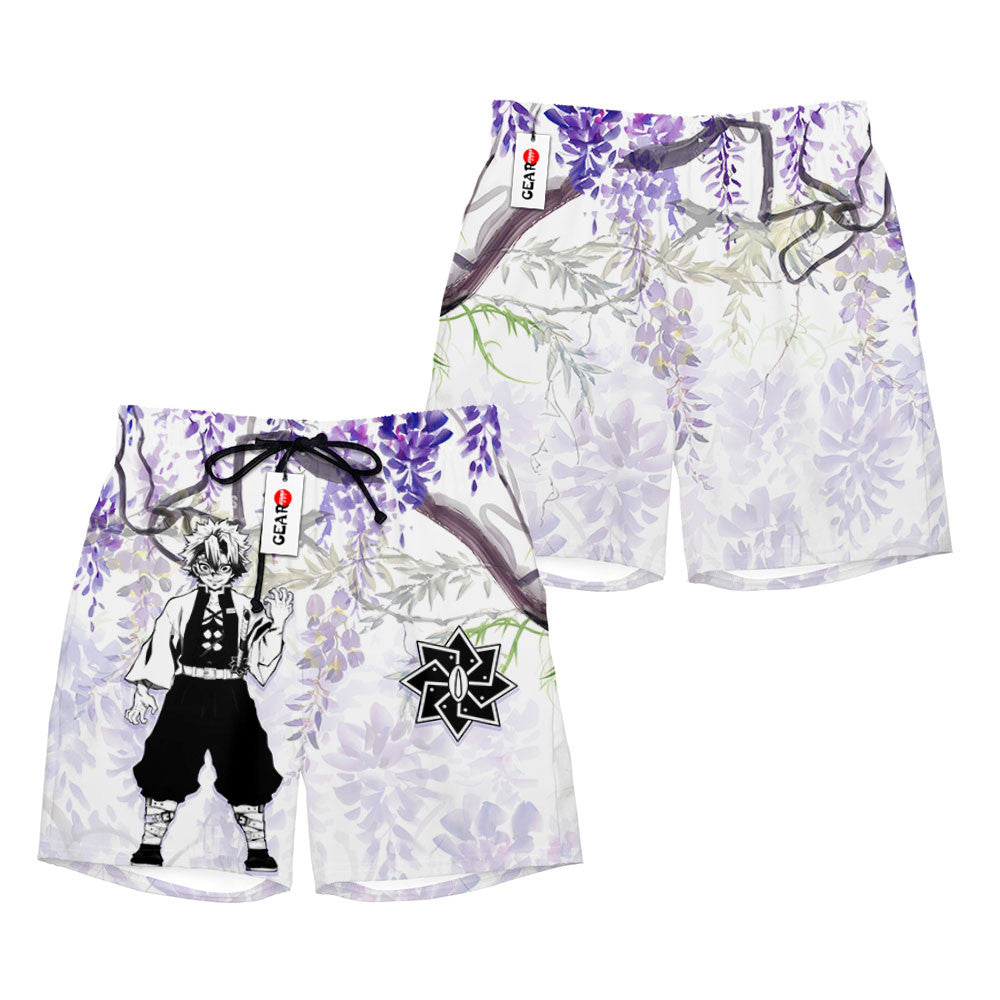 Sanemi Beach Shorts - Wisteria Style
