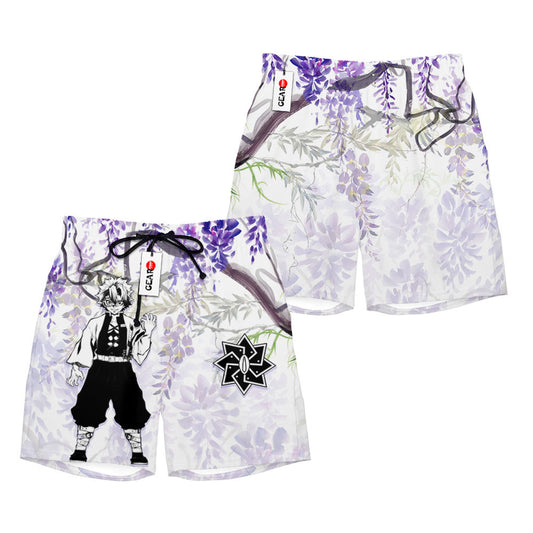 Sanemi Beach Shorts - Wisteria Style