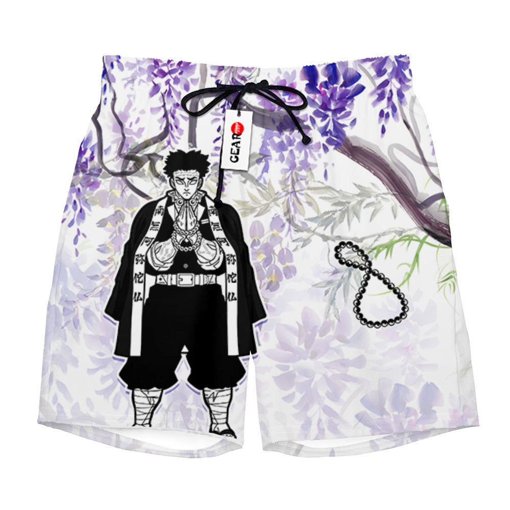 Gyomei Himejima Beach Shorts - Wisteria Style