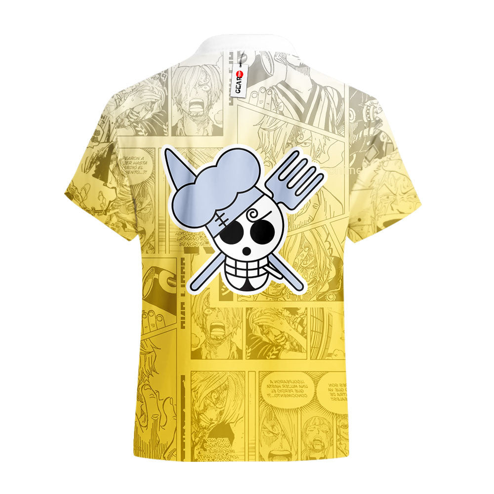 Sanji Hawaiian Shirt Manga Style