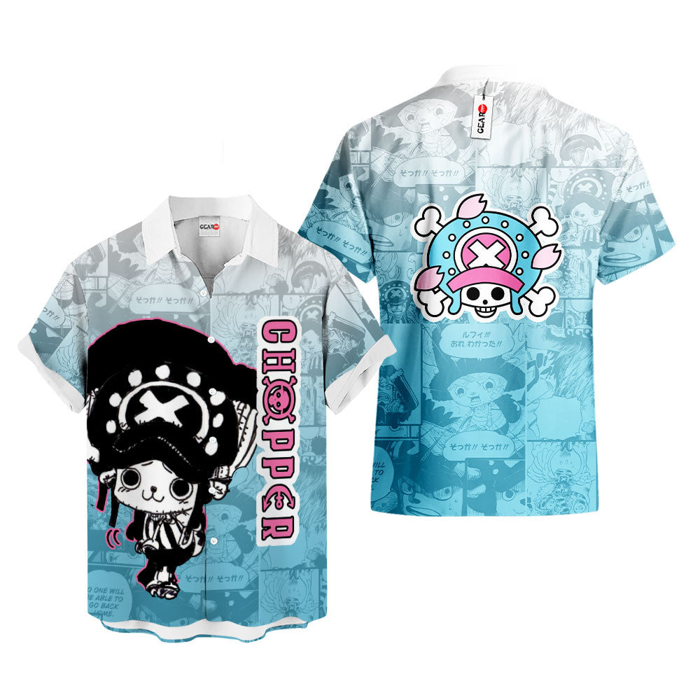 Chopper Hawaiian Shirt Manga Style