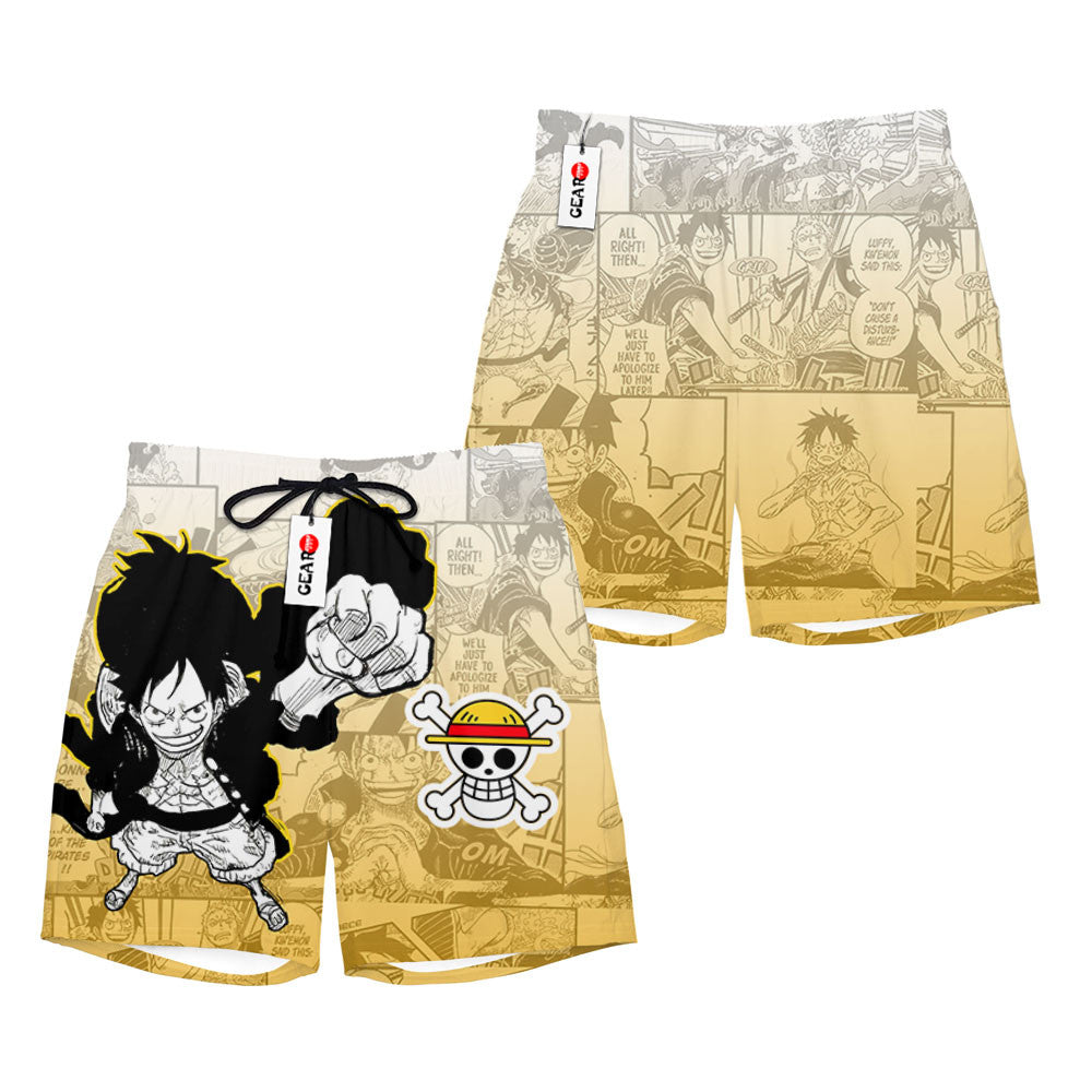 Luffy Beach Shorts Manga Edition