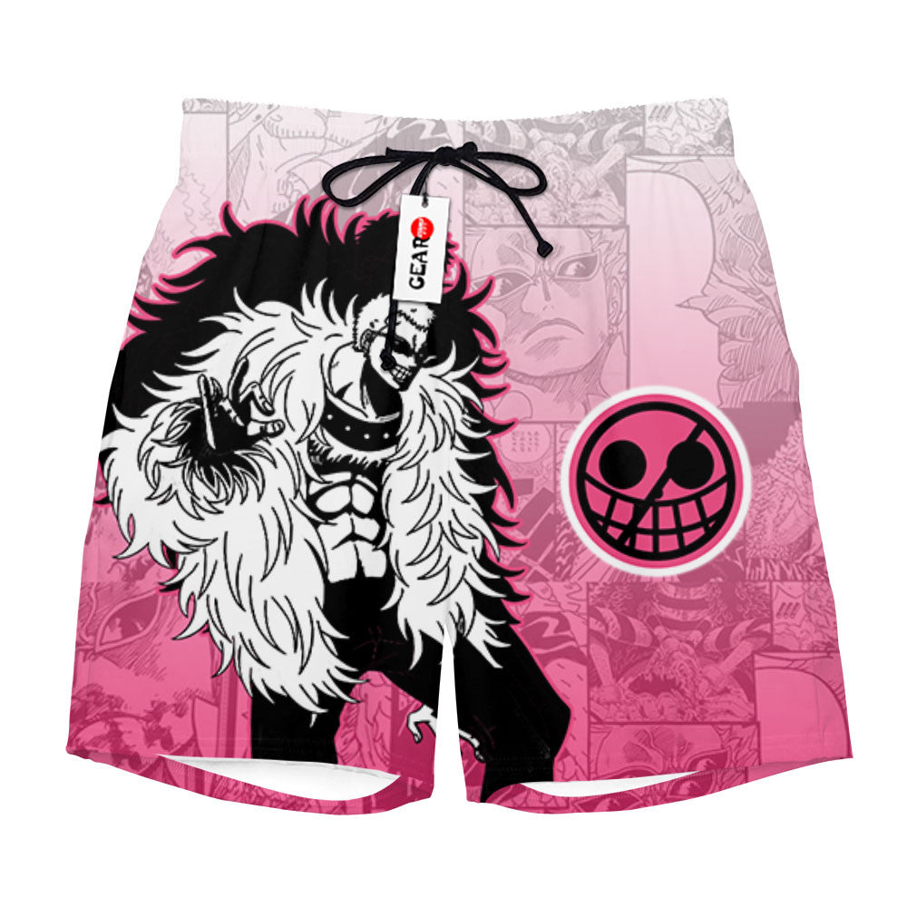 Doflamingo Beach Shorts Manga Edition
