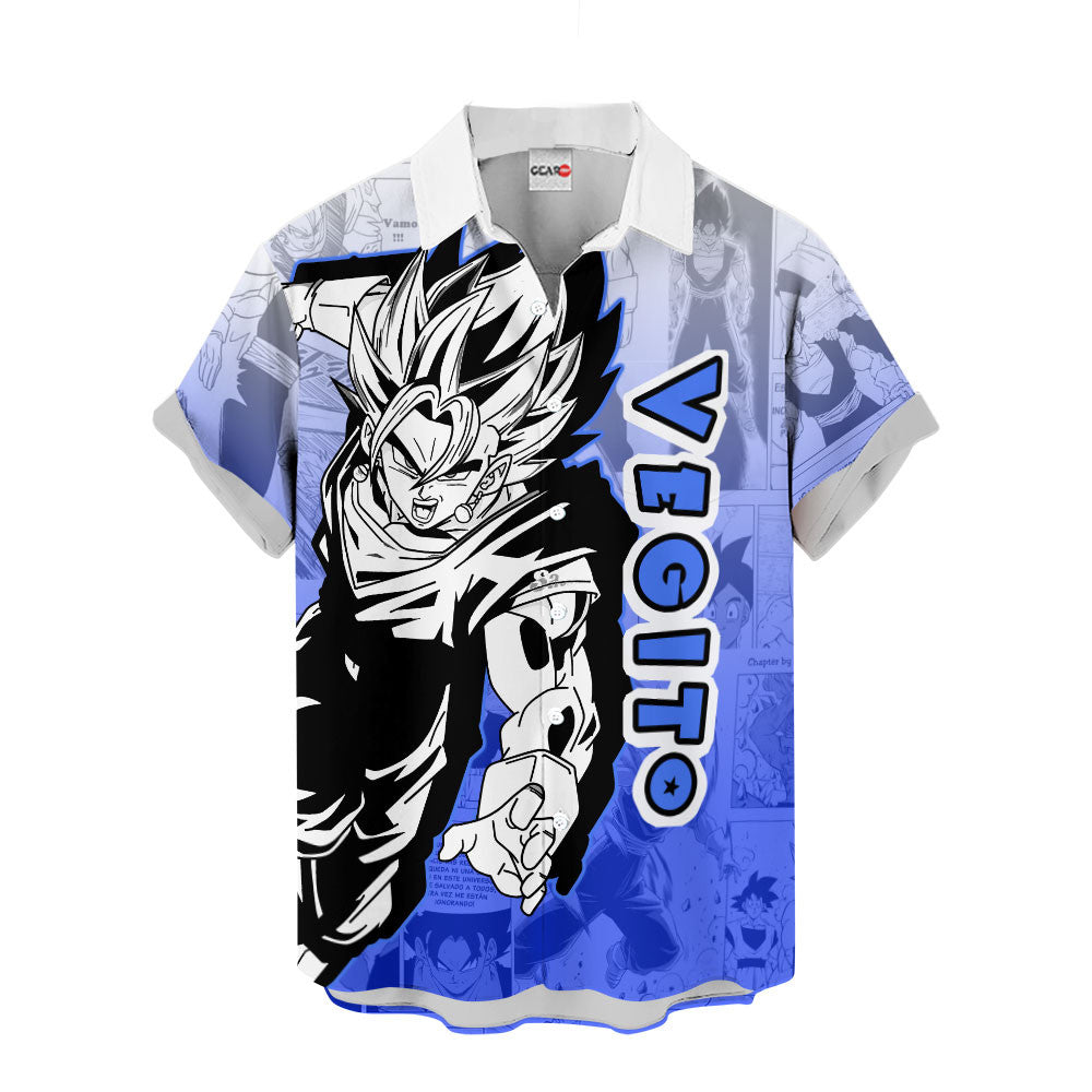 Vegito Hawaiian Shirt Manga Style