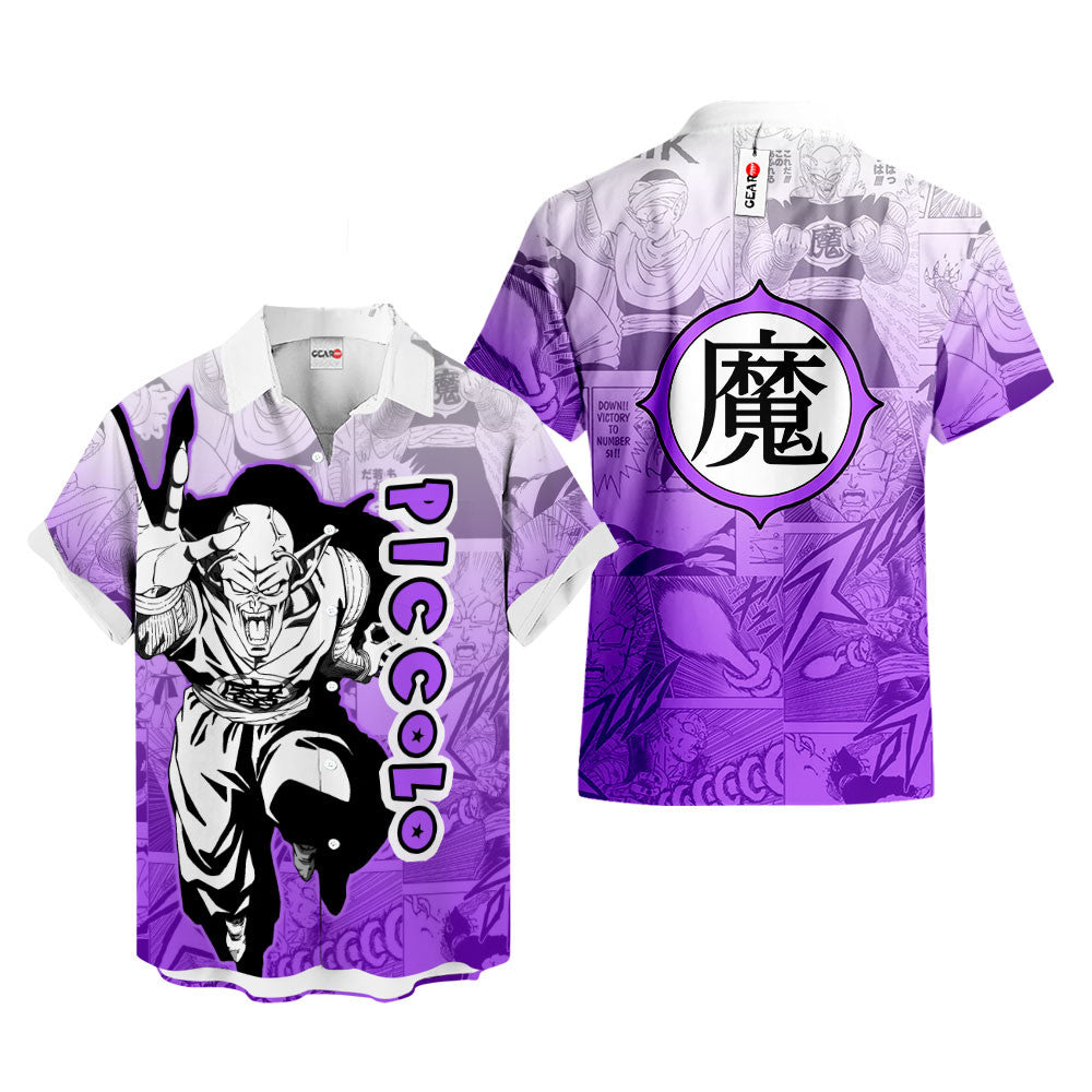 Piccolo Hawaiian Shirt Manga Style