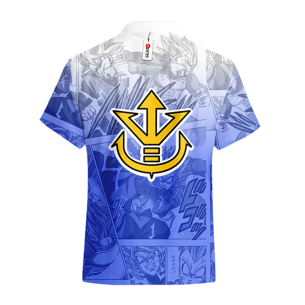 Vegeta SSJ Hawaiian Shirt Manga Style