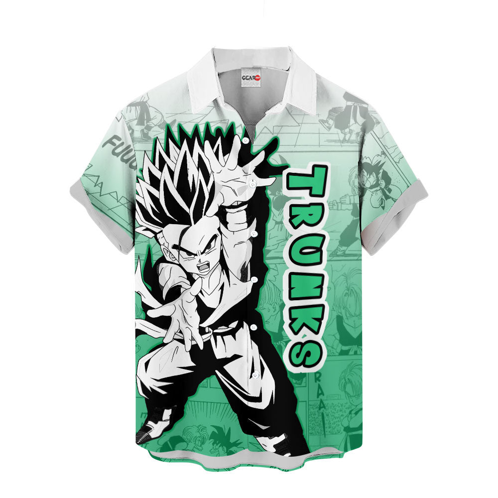 Kid Trunks Hawaiian Shirt Manga Style