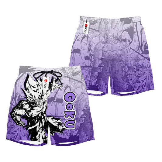 Goku Ultra Instinct Beach Shorts Manga Edition